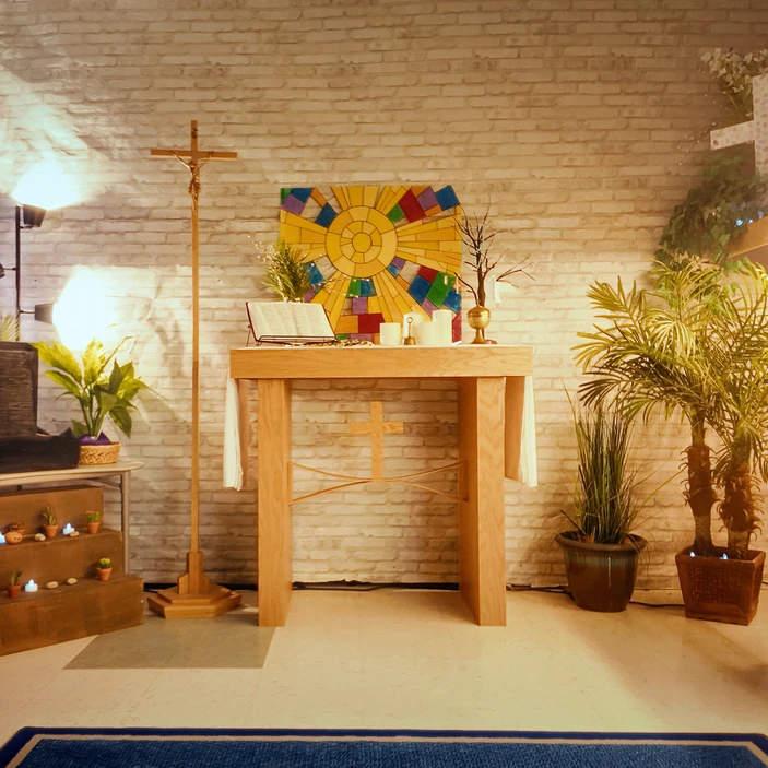 Une chapelle dans une école.